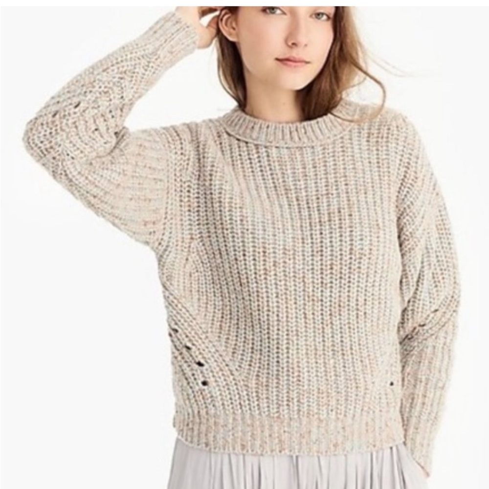 Jcrew point sur knit sweater